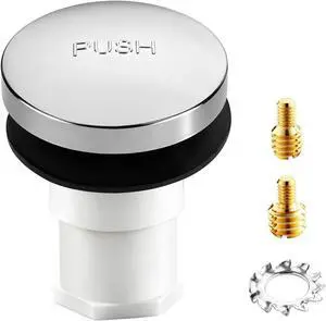 1 Sets Tub Stopper Bathtub Drain Stopper with 3/8'' and 5/16'' Thread Studs Adapter, Bathroom Tub Drain Stopper Compatible with K-1068204 (Chrome Cover) 1 Sets Tub Stopper Bathtub Drain Stopper with 3/8'' and 5/16'' Thread Studs Adapter, Bathroom Tub Drain Stopper Compatible with K-1068204 (Chrome Cover)