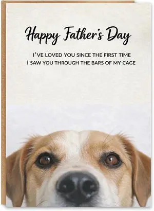 Fathers Day Card from Dog, Dog Dad Gift for Men, Dog Dad Fathers Day Card, with Kraft Envelope and Gold Seal Sticker Fathers Day Card from Dog, Dog Dad Gift for Men, Dog Dad Fathers Day Card, with Kraft Envelope and Gold Seal Sticker