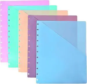5Pack Discbound Dividers, Plastic Index Dividers with Pockets, 9.25''x11'' | with Pockets for 9 Disc Planner, Discbound Accessories, Office & Planner Organizer (5 Colors, 9.25''x11'') 5Pack Discbound Dividers, Plastic Index Dividers with Pockets, 9.25''x11'' | with Pockets for 9 Disc Planner, Discbound Accessories, Office & Planner Organizer (5 Colors, 9.25''x11'')