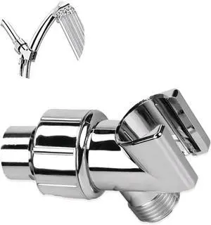 Handheld Shower Head Holder with Solid Brass Ball Joint, Adjustable Shower Head Holder, Adjustable Shower Arm Mount for Connecting Shower Arm and Shower Hose, Shower Head Connector Handheld Shower Head Holder with Solid Brass Ball Joint, Adjustable Shower Head Holder, Adjustable Shower Arm Mount for Connecting Shower Arm and Shower Hose, Shower Head Connector