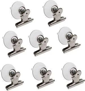 Suction-Cup Clip, JZMYXA Plastic Round Suction Cup Clip Advertising Pop Display Holder Stand Clamp Set of 8 Suction-Cup Clip, JZMYXA Plastic Round Suction Cup Clip Advertising Pop Display Holder Stand Clamp Set of 8