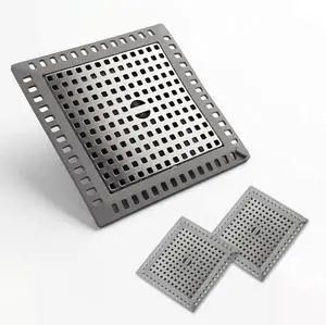2 Pack Square Shower Drain Hair Catcher Stainless Steel | Anti-Clog Hair Stopper for Bathroom, Bathtub & Kitchen | Non-Slip, Easy Clean, Universal Fit 2 Pack Square Shower Drain Hair Catcher Stainless Steel | Anti-Clog Hair Stopper for Bathroom, Bathtub & Kitchen | Non-Slip, Easy Clean, Universal Fit