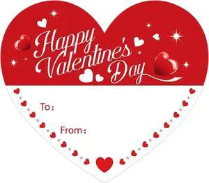 Alynta Happy Valentine's Day Stickers - Valentines Gift Tag Stickers | 2 Inch 60Pcs Heart Design Sticker Valentines to from Labels for Envelope Seals Cards Valentine's Day Decorations Alynta Happy Valentine's Day Stickers - Valentines Gift Tag Stickers | 2 Inch 60Pcs Heart Design Sticker Valentines to from Labels for Envelope Seals Cards Valentine's Day Decorations