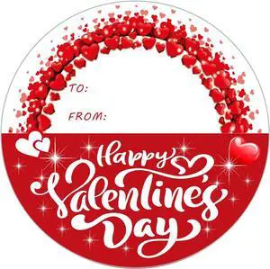 72 PCS Happy Valentine's Day Stickers, Valentines Day Gift Stickers, 2 Inch Heart Decorative Labels for Wraping Sealing Love Letter Envelope Decorating Boxes 72 PCS Happy Valentine's Day Stickers, Valentines Day Gift Stickers, 2 Inch Heart Decorative Labels for Wraping Sealing Love Letter Envelope Decorating Boxes