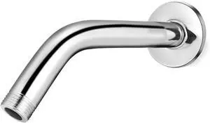 Shower Arm with Flange, 6 Inch, Chrome | Adjustable Angled Shower Head Extension Pipe, Wall Mount Replacement Parts for Fixed/Handheld Showerhead Shower Arm with Flange, 6 Inch, Chrome | Adjustable Angled Shower Head Extension Pipe, Wall Mount Replacement Parts for Fixed/Handheld Showerhead