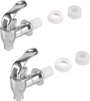 16mm Beverage Dispenser Replacement Spigot Silver Push Style faucet for Beverage Dispenser Carafe Plastic Pour Spout Set Internal Thread For Carafe Water Bottle Jug Valve Water Crock Tap 2 Pack 16mm Beverage Dispenser Replacement Spigot Silver Push Style faucet for Beverage Dispenser Carafe Plastic Pour Spout Set Internal Thread For Carafe Water Bottle Jug Valve Water Crock Tap 2 Pack