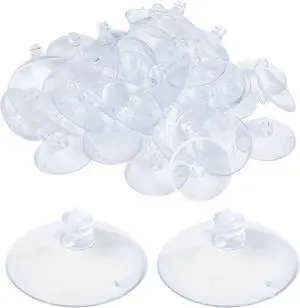 AccEncyc Suction Cup with Hole 1.2'' Glass Suction Pads Clear PVC Sucker Pads Small Suction Holder for Bathroom Wall Door Glass Window Car Shade (50pcs) AccEncyc Suction Cup with Hole 1.2'' Glass Suction Pads Clear PVC Sucker Pads Small Suction Holder for Bathroom Wall Door Glass Window Car Shade (50pcs)