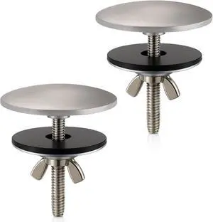 2 Pcs Sink Hole Cover, Faucet Hole Cover for Sink Sprayer Plug | 2 Inch Kitchen Sink Hole Cover, Solid Brass with Brushed Nickel Finish for Kitchen Bathroom Soap Dispenser and Sprayer Holes 2 Pcs Sink Hole Cover, Faucet Hole Cover for Sink Sprayer Plug | 2 Inch Kitchen Sink Hole Cover, Solid Brass with Brushed Nickel Finish for Kitchen Bathroom Soap Dispenser and Sprayer Holes