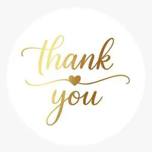 1.5 Inch Thank You Stickers with Gold Foil 200 Pcs Elegant Thank You Stickers for Packaging, Small Business, Envelope Seals, Bakery, Wedding Favors 1.5 Inch Thank You Stickers with Gold Foil 200 Pcs Elegant Thank You Stickers for Packaging, Small Business, Envelope Seals, Bakery, Wedding Favors