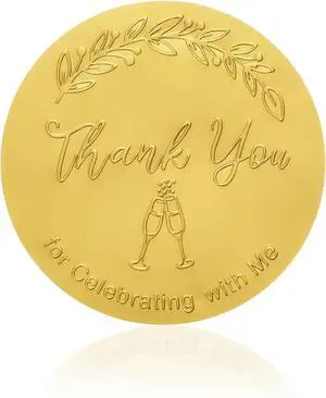 120 PCS Thank You Stickers for Packaging, 2 Inch Round Metallic Foil Labels | Self Adhesive Sealing Thank You for Celebrating with Me Stickers for Gift Bags, Boxes, Envelopes & Small Business 120 PCS Thank You Stickers for Packaging, 2 Inch Round Metallic Foil Labels | Self Adhesive Sealing Thank You for Celebrating with Me Stickers for Gift Bags, Boxes, Envelopes & Small Business