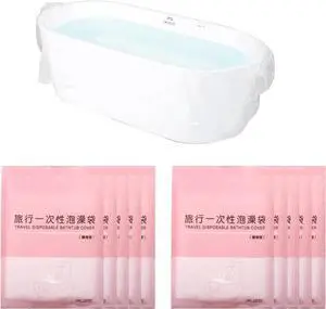 Swingers 10 Pack Disposable Bathtub Cover Liner, Large Bathtub Liner | Plastic Bag Hotel Bathtub Liners for Salon, Household and Hotel Bath Tubs, 102 x 47 Inch, Waterproof, Thickened Swingers 10 Pack Disposable Bathtub Cover Liner, Large Bathtub Liner | Plastic Bag Hotel Bathtub Liners for Salon, Household and Hotel Bath Tubs, 102 x 47 Inch, Waterproof, Thickened