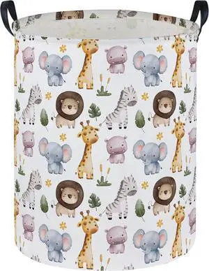 DDBASKE Laundry Basket Animal Hamper for Nursery Cute Storage Bin Organizer Room Decor for Home(Zoo) DDBASKE Laundry Basket Animal Hamper for Nursery Cute Storage Bin Organizer Room Decor for Home(Zoo)