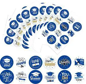 120Pcs 2026 Graduation Stickers Class of Stickers Graduation 1.5" Gift Tags for Envelopes Candy Decorations for Envelope Seal Cards Boxes(Blue) 120Pcs 2026 Graduation Stickers Class of Stickers Graduation 1.5" Gift Tags for Envelopes Candy Decorations for Envelope Seal Cards Boxes(Blue)
