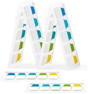Golcellia 6 Pcs Sticky Tabs - 600 Sheets 5 - Color Notebook Index Tabs - Sticky Flags, Page Tabs - Durable Divider & Binder Tabs for Books & Bibles Golcellia 6 Pcs Sticky Tabs - 600 Sheets 5 - Color Notebook Index Tabs - Sticky Flags, Page Tabs - Durable Divider & Binder Tabs for Books & Bibles