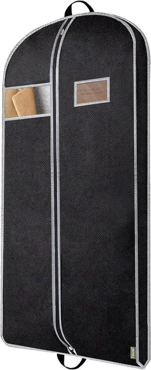 BALEINE 1PK Garment Bags for Hanging Clothes, 43" Suit Bag for Travel | Breathable Material, Wrinkle-Free Storage, Extra Shoe Bag Included, Dust Protection, Clear ID Window, Multiple Size Options BALEINE 1PK Garment Bags for Hanging Clothes, 43" Suit Bag for Travel | Breathable Material, Wrinkle-Free Storage, Extra Shoe Bag Included, Dust Protection, Clear ID Window, Multiple Size Options