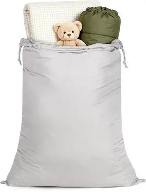 Heavy Duty Nylon Laundry Bag 28"x40" Drawstring Storage for Home | 130L large capacity for basket liners, dorm closets, and sleeping bag sacks, machine washable, foldable to store Heavy Duty Nylon Laundry Bag 28"x40" Drawstring Storage for Home | 130L large capacity for basket liners, dorm closets, and sleeping bag sacks, machine washable, foldable to store