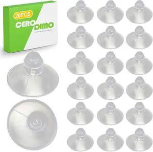 20 Pack 18mm/0.7" Transparent Anti-Collision Suction Cups for Glass Table Tops, Furniture, Desk, Without Hooks 20 Pack 18mm/0.7" Transparent Anti-Collision Suction Cups for Glass Table Tops, Furniture, Desk, Without Hooks