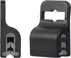 Black Gripper Card Holder Clamps for Standard Thickness ID Badge, Smart Card, CAC, Chip or Swipe Card, Secure and Strong Hold by Specialist ID Black Gripper Card Holder Clamps for Standard Thickness ID Badge, Smart Card, CAC, Chip or Swipe Card, Secure and Strong Hold by Specialist ID