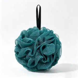 Loofah Sponges for Shower,Exfoliating Cleaning Bath Loofa Body Scrubber Balls for Women Men Washing(1 pcs, Teal) Loofah Sponges for Shower,Exfoliating Cleaning Bath Loofa Body Scrubber Balls for Women Men Washing(1 pcs, Teal)