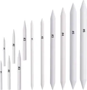FEBSNOW 12Pcs Blending Stumps and Tortillions Sticks for Art Drawing | Spiral Wound Paper, Assorted Size Drawing Tools, Smooth Smudging and Blending, Student Artist Charcoal Sketching Supplies FEBSNOW 12Pcs Blending Stumps and Tortillions Sticks for Art Drawing | Spiral Wound Paper, Assorted Size Drawing Tools, Smooth Smudging and Blending, Student Artist Charcoal Sketching Supplies