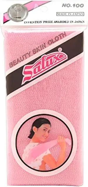 Salux Nylon Japanese Beauty Skin Bath Wash Cloth/Towel - Pink Salux Nylon Japanese Beauty Skin Bath Wash Cloth/Towel - Pink