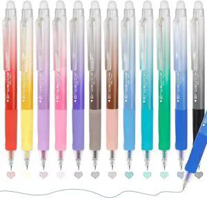 Solati 12 Colors Erasable Gel Pens, Fine Point 0.7mm Colored Erasable Pens | Make Mistakes Disappear, Assorted Color Inks for Writing, Journaling, Taking Notes, School Office Home (12colors) Solati 12 Colors Erasable Gel Pens, Fine Point 0.7mm Colored Erasable Pens | Make Mistakes Disappear, Assorted Color Inks for Writing, Journaling, Taking Notes, School Office Home (12colors)