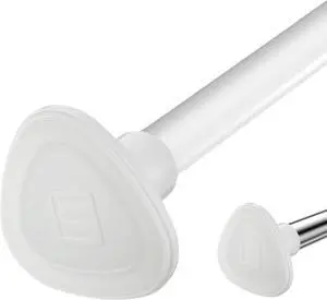 Shower Curtain Rod 28 to 48 inches Adjustable, 5/8 Inch Diameter,Use with the Curtain Rod for Window,Kitchen,Bathroom,Home,White,(Pack of 1) Shower Curtain Rod 28 to 48 inches Adjustable, 5/8 Inch Diameter,Use with the Curtain Rod for Window,Kitchen,Bathroom,Home,White,(Pack of 1)