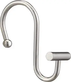 Gracelife Shower Curtain Hooks,Set of 12 Rust Resistant Metal Shower Curtain Rings for Bathroom,T-Bar Decorative Hooks Hangers for Shower Rod (Nickel) Gracelife Shower Curtain Hooks,Set of 12 Rust Resistant Metal Shower Curtain Rings for Bathroom,T-Bar Decorative Hooks Hangers for Shower Rod (Nickel)