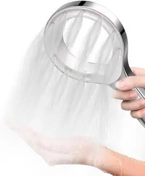 Showerhead Shower Head (Silver) High Pressure Handheld Shower Head - Anti-clog Nozzles High Pressure Spray Suitable for Watering Flowers Water Saving Showerhead Shower Head (Silver) High Pressure Handheld Shower Head - Anti-clog Nozzles High Pressure Spray Suitable for Watering Flowers Water Saving
