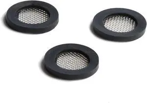 Shower Head Gasket - Rubber Washer - Creates A Seal to Prevent Leakage - with Wire Mesh Middle, Fits Universal Pipe (3 Pack) by Barclays Buys Shower Head Gasket - Rubber Washer - Creates A Seal to Prevent Leakage - with Wire Mesh Middle, Fits Universal Pipe (3 Pack) by Barclays Buys
