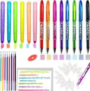 NoteTaking Supplies set Wax Bible Highlighters and Reusable Erasable Pens | 23PCS Aesthetic Highlighter and Erasable Gel Pen set , Perfect for Bible Study Journaling Planner Notes School Supplies. NoteTaking Supplies set Wax Bible Highlighters and Reusable Erasable Pens | 23PCS Aesthetic Highlighter and Erasable Gel Pen set , Perfect for Bible Study Journaling Planner Notes School Supplies.