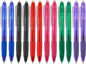 Volcanics Clicker Erasable Gel Pens, 12 Pack, 6 Colors | 0.7mm Fine Point Volcanics Clicker Erasable Gel Pens, 12 Pack, 6 Colors | 0.7mm Fine Point