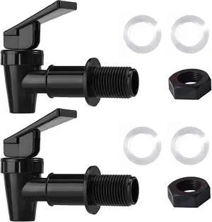 Water Spigot,BPA Free Plastic Spigot, Universal Replacement Faucet for 5 gallon bucket, Wine Barrels, Water Cooler Filtration Systems and filter water pitcher(2 Black) Water Spigot,BPA Free Plastic Spigot, Universal Replacement Faucet for 5 gallon bucket, Wine Barrels, Water Cooler Filtration Systems and filter water pitcher(2 Black)