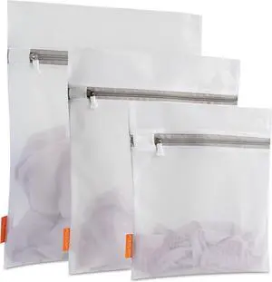 Polecasa Mesh Laundry Bags 3 Pack (Large, Medium, Small) | Delicate Clothes Protection, #5 Auto-Lock Zipper, Tear Resistant Fine Mesh, Anti Snag Design, Washing Machine & Dryer Safe Polecasa Mesh Laundry Bags 3 Pack (Large, Medium, Small) | Delicate Clothes Protection, #5 Auto-Lock Zipper, Tear Resistant Fine Mesh, Anti Snag Design, Washing Machine & Dryer Safe