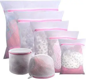 GOGOODA Mesh Laundry Bags for Delicates Durable Protective Wash Bags | Travel Storage Bags for Intimates Lingerie, 7PCS (1XXL, 1XL,1L,1M,1S,2 bra bags) GOGOODA Mesh Laundry Bags for Delicates Durable Protective Wash Bags | Travel Storage Bags for Intimates Lingerie, 7PCS (1XXL, 1XL,1L,1M,1S,2 bra bags)