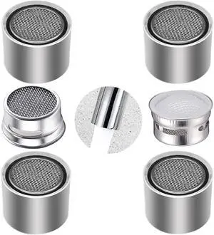 4 Piece Kitchen and Bathroom Faucet Aerators, 2 Pcs Aerator Filter Replacement Parts with Brass Housing 55/64" 22mm Female Bathroom Aerator Faucet Filter with Washer for Kitchen and Bathroom 4 Piece Kitchen and Bathroom Faucet Aerators, 2 Pcs Aerator Filter Replacement Parts with Brass Housing 55/64" 22mm Female Bathroom Aerator Faucet Filter with Washer for Kitchen and Bathroom