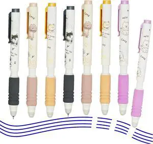 Maydahui 8Pcs Cartoon Dog Gel Pens Erasable Blue Ink Retractable Puppy Pen | Cute Dog Samoy Shiba Inu Eraserable Pen 0.5mm ST Nib with Soft Sponge Grip Portable Pen Clip for Drawing Writing Planning Maydahui 8Pcs Cartoon Dog Gel Pens Erasable Blue Ink Retractable Puppy Pen | Cute Dog Samoy Shiba Inu Eraserable Pen 0.5mm ST Nib with Soft Sponge Grip Portable Pen Clip for Drawing Writing Planning