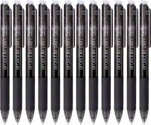 ParKoo Retractable Erasable Gel Pens 0.7mm, 12 Black Twist Pens Fine Point, Make Mistakes Disappear, Smooth Writing with Comfortable Grip for Journaling Drawing Note Taking ParKoo Retractable Erasable Gel Pens 0.7mm, 12 Black Twist Pens Fine Point, Make Mistakes Disappear, Smooth Writing with Comfortable Grip for Journaling Drawing Note Taking