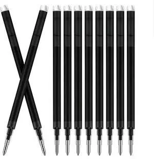 Erasable Gel Ink Pen Refills Compatible with Frixion Friction Black, 10-Pack 0.7mm, Fast Dry Ink Pen Refills Erasable Gel Ink Pen Refills Compatible with Frixion Friction Black, 10-Pack 0.7mm, Fast Dry Ink Pen Refills