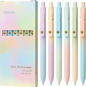 Ddaowanx Gel Pens,6 Pcs 0.7mm Retractable Quick Dry Black Ink Pens | Fine Point Smooth Writing Pens for Nurses,Teachers,Cute Stationery Office&School Supplies,Gifts for Women,Stocking Stuffers Ddaowanx Gel Pens,6 Pcs 0.7mm Retractable Quick Dry Black Ink Pens | Fine Point Smooth Writing Pens for Nurses,Teachers,Cute Stationery Office&School Supplies,Gifts for Women,Stocking Stuffers