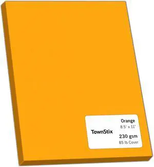 85lb Orange Cardstock, Thick Heavy Card Stock Printer Paper - 24 Pieces | Laser/Inkjet Printing, 8.5 x 11 inches 85lb Orange Cardstock, Thick Heavy Card Stock Printer Paper - 24 Pieces | Laser/Inkjet Printing, 8.5 x 11 inches