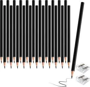 24 Pack Black Colored Pencils for Kids, Pre-sharpened Art Pencils Back to School Supplies Set, Drawing Sketching Pencils for Students, Teachers, Classroom 24 Pack Black Colored Pencils for Kids, Pre-sharpened Art Pencils Back to School Supplies Set, Drawing Sketching Pencils for Students, Teachers, Classroom