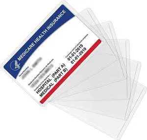 Sooez 10 Pcs New Medicare Card Holder Protector Sleeves, 12Mil Card Sleeves | PVC Clear Soft Social Security Card Protector, Waterproof Medicare Card Protector for New Medicare, Credit, Business Card Sooez 10 Pcs New Medicare Card Holder Protector Sleeves, 12Mil Card Sleeves | PVC Clear Soft Social Security Card Protector, Waterproof Medicare Card Protector for New Medicare, Credit, Business Card