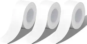 Label Maker Tape Refills, 3 Rolls White Continuous Waterproof Labels Tape for Makeid L1/E1/Q1, 15mm x 4m Strong Adhesive Thermal Label Tape for Office Organization, Storage Bins, Food Containers Label Maker Tape Refills, 3 Rolls White Continuous Waterproof Labels Tape for Makeid L1/E1/Q1, 15mm x 4m Strong Adhesive Thermal Label Tape for Office Organization, Storage Bins, Food Containers