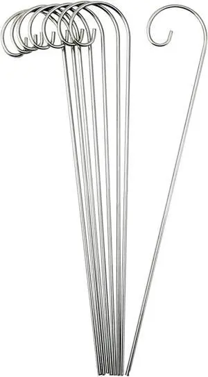 20Pcs 8 Inch Silver Plant Label Hooks with Twisted Design, Durable Metal Stake Clips for Garden Plant Markers, Herb and Vegetable Plant Sign Organizers for Outdoor Seedling Nursery 20Pcs 8 Inch Silver Plant Label Hooks with Twisted Design, Durable Metal Stake Clips for Garden Plant Markers, Herb and Vegetable Plant Sign Organizers for Outdoor Seedling Nursery