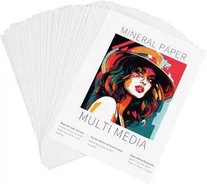 MotiMind 30 Sheets Mineral Stone Paper 192gsm Unbound Blank White Sketchbook Mineral Paper for Alcohol Ink, Alcohol Ink Markers, Watercolor(6 x 8 Inches,30 Pcs) MotiMind 30 Sheets Mineral Stone Paper 192gsm Unbound Blank White Sketchbook Mineral Paper for Alcohol Ink, Alcohol Ink Markers, Watercolor(6 x 8 Inches,30 Pcs)