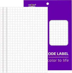 PARLAIM 1/4 Inch Roll Color Coding Labels,4200per Round Adhesive Circle Dot Stickers Dispenser Box for Office Marking,Organizing(White) PARLAIM 1/4 Inch Roll Color Coding Labels,4200per Round Adhesive Circle Dot Stickers Dispenser Box for Office Marking,Organizing(White)