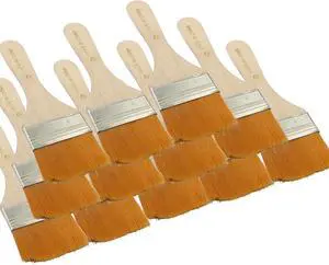 Hitefu 12 Pcs 1.8 Inch Flat Paint Brushes | Nylon Bristle, Wood Handle, Oil Canvas Watercolor, Wall Door Cabinets Furniture Fences Hitefu 12 Pcs 1.8 Inch Flat Paint Brushes | Nylon Bristle, Wood Handle, Oil Canvas Watercolor, Wall Door Cabinets Furniture Fences