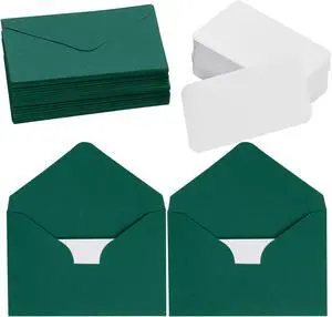 100Sets Small Gift Card Envelopes with Blank Cards 2.7 x 4 Inch Green | for Invitation, Greeting Cards, Engagement, Wedding, Holiday, Valentines Day, Business, Graduations, Bulk, Mini 100Sets Small Gift Card Envelopes with Blank Cards 2.7 x 4 Inch Green | for Invitation, Greeting Cards, Engagement, Wedding, Holiday, Valentines Day, Business, Graduations, Bulk, Mini