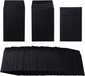 200 Pack Small Coin Envelopes, Black, 2 1/4 x 3 1/2 Inch | Kraft Paper, Self-Adhesive, For Seeds, Stamps, Small Items Storage, Garden, Office or Wedding Gift Use 200 Pack Small Coin Envelopes, Black, 2 1/4 x 3 1/2 Inch | Kraft Paper, Self-Adhesive, For Seeds, Stamps, Small Items Storage, Garden, Office or Wedding Gift Use